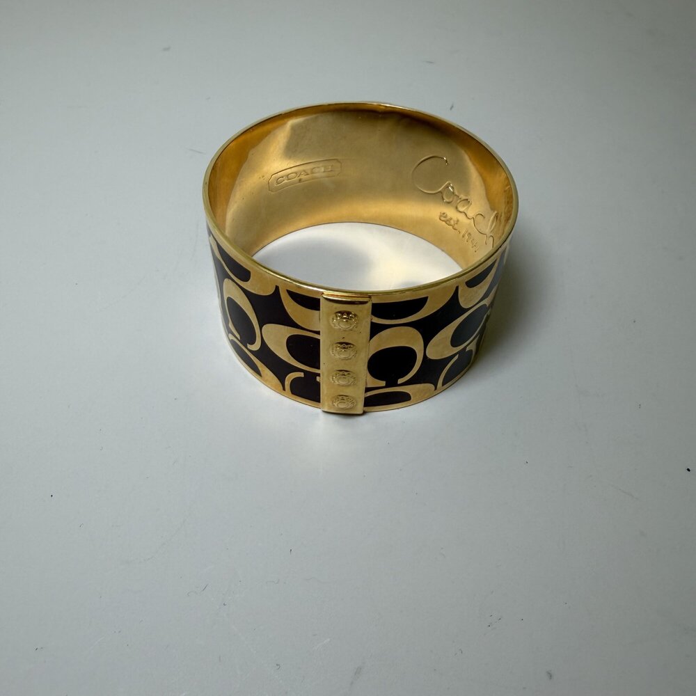 Coach Signature Enamel Bangle - Picture 2 of 2